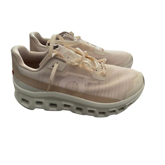 EUC On Cloudmonster Void women’s running shoes sz 10 color dew/ ivory - Picture 1 of 13